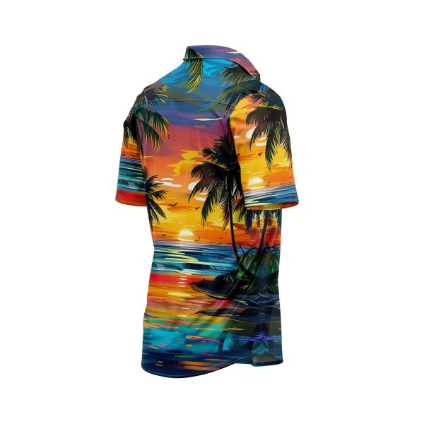 IBUYTERO TROPICAL SUNSET HAWAIIAN SHIRT 3