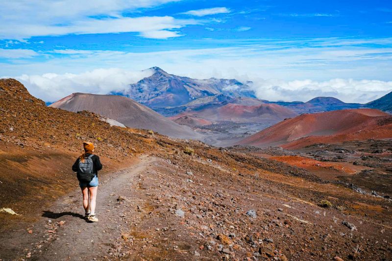 The Sliding Sands Trail within Haleakalā National Park