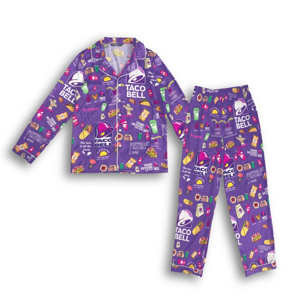 Tacobell Set Purple Pajamas